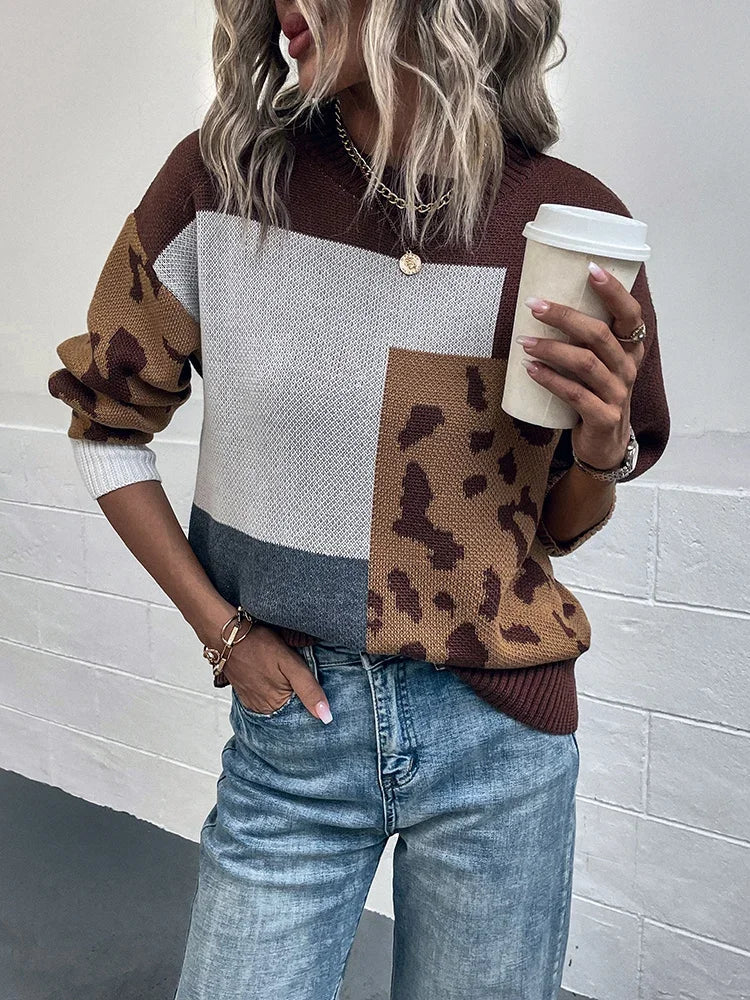 JERSEY MUJER ANIMAL PRINT