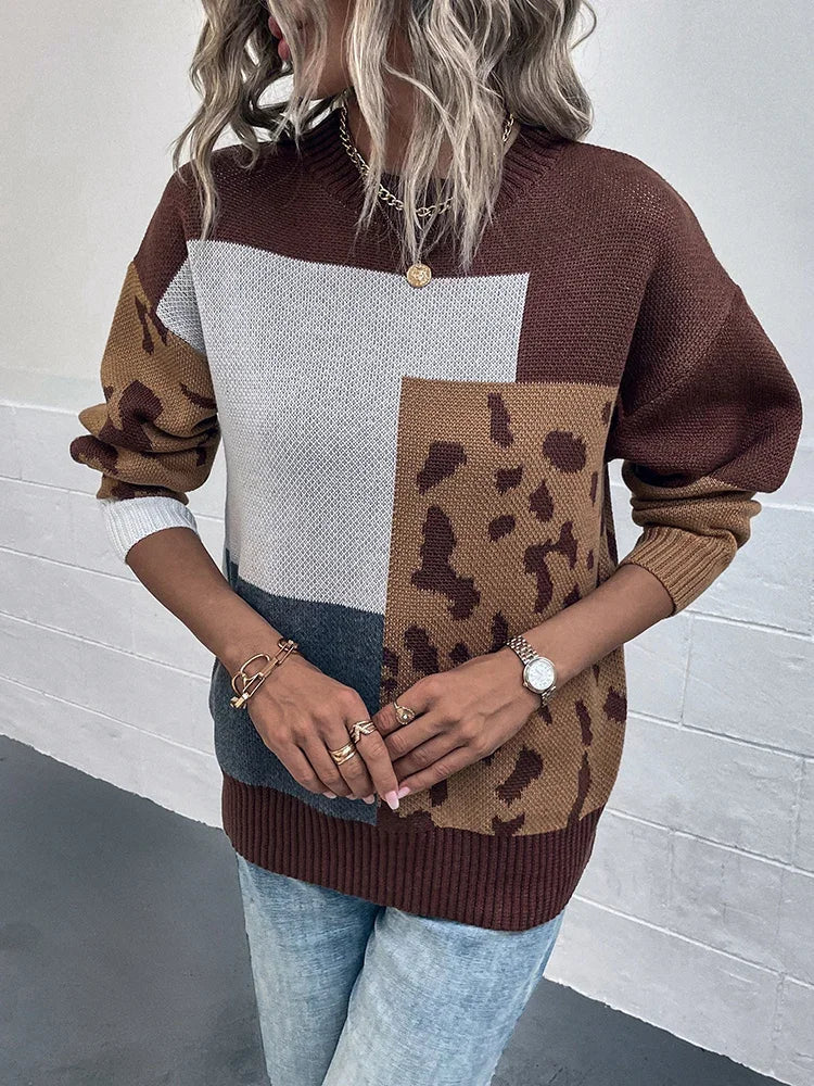 JERSEY MUJER ANIMAL PRINT
