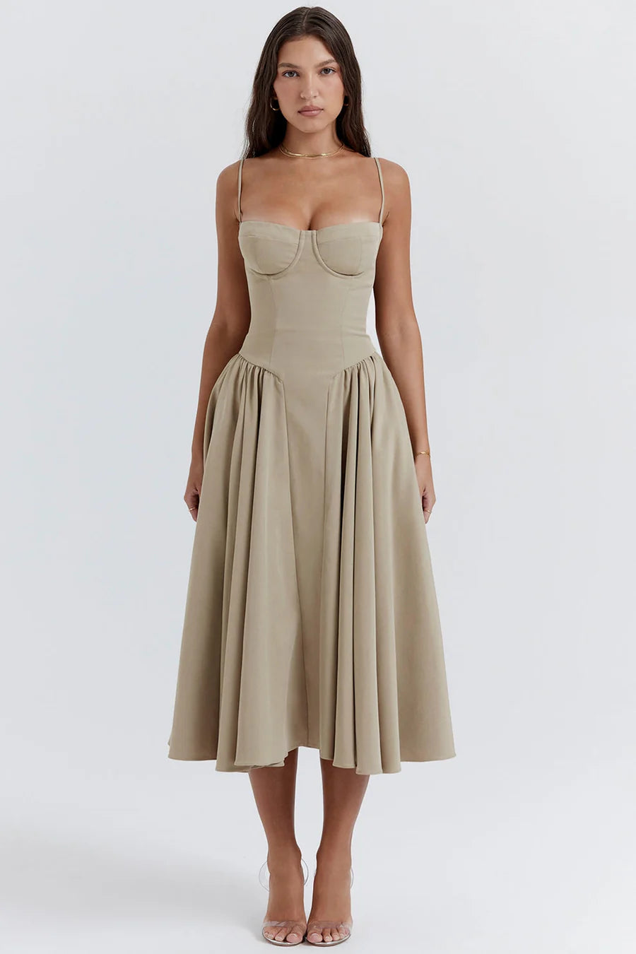 VESTIDO MIDI ELEGANTE