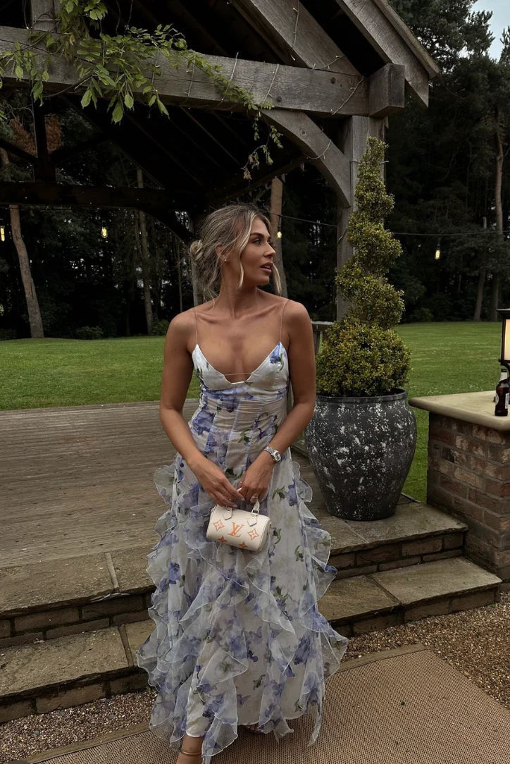 VESTIDO ELEGANTE VOLANTE SOHARA