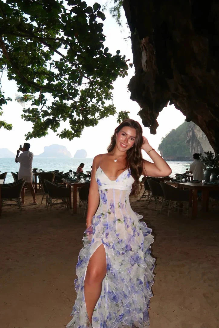 VESTIDO ELEGANTE VOLANTE SOHARA