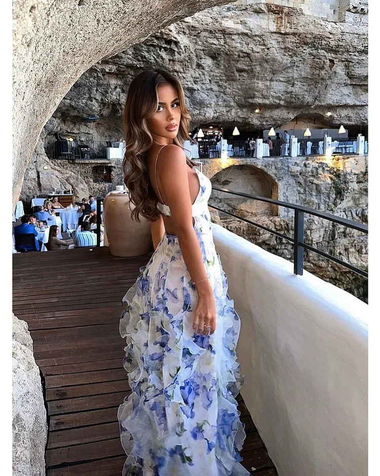 VESTIDO ELEGANTE VOLANTE SOHARA