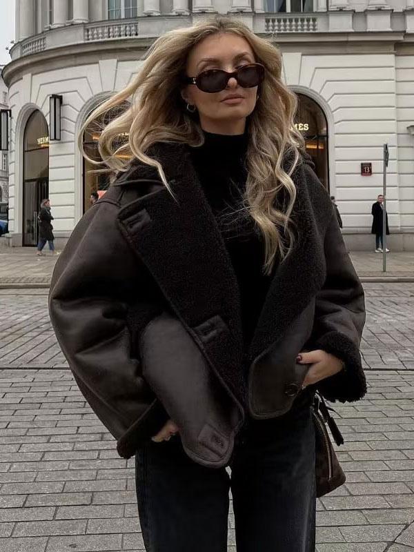 CHAQUETA CUERO MUJER GINA