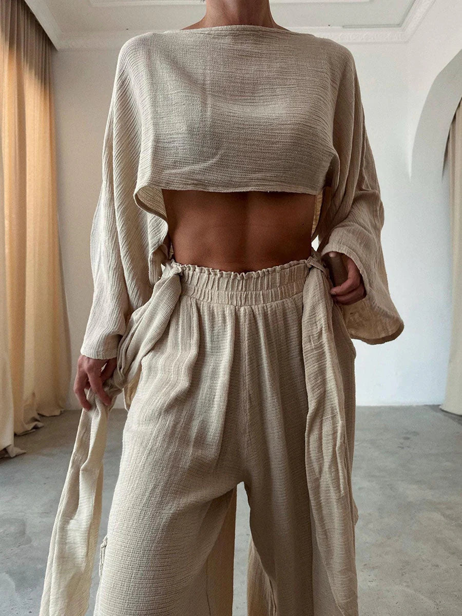 Conjunto arena nubia mujer