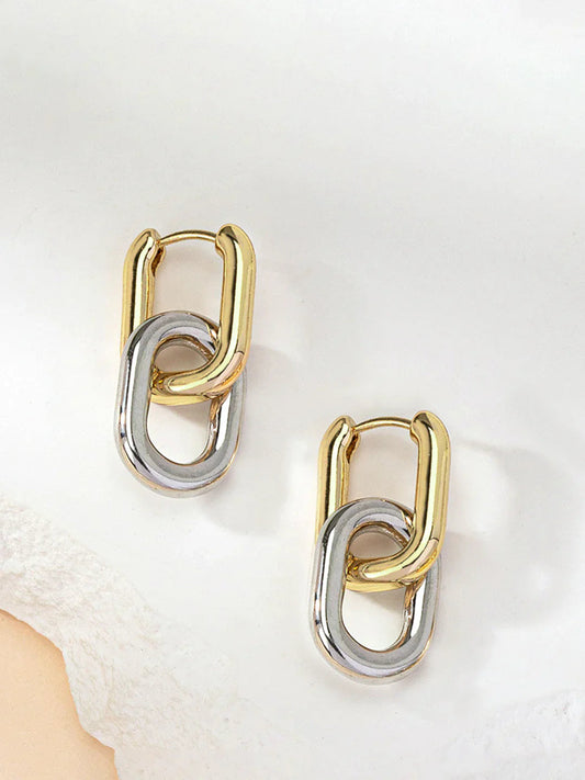 PENDIENTES ORO PLATA 2BLE
