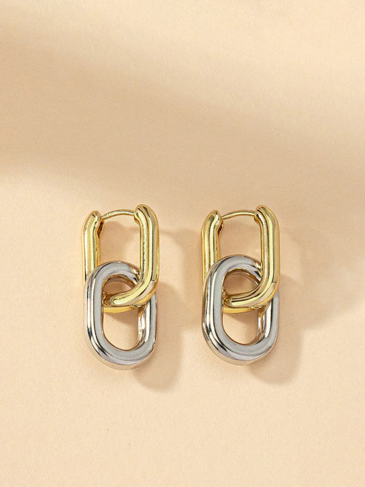 PENDIENTES ORO PLATA 2BLE