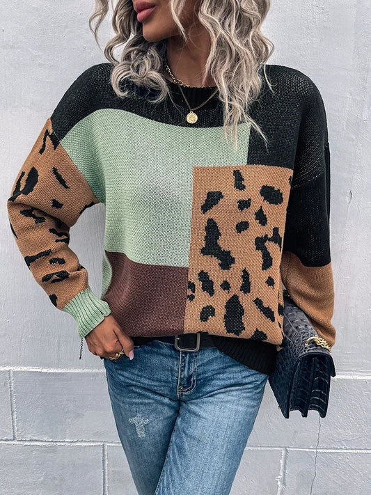 JERSEY MUJER ANIMAL PRINT