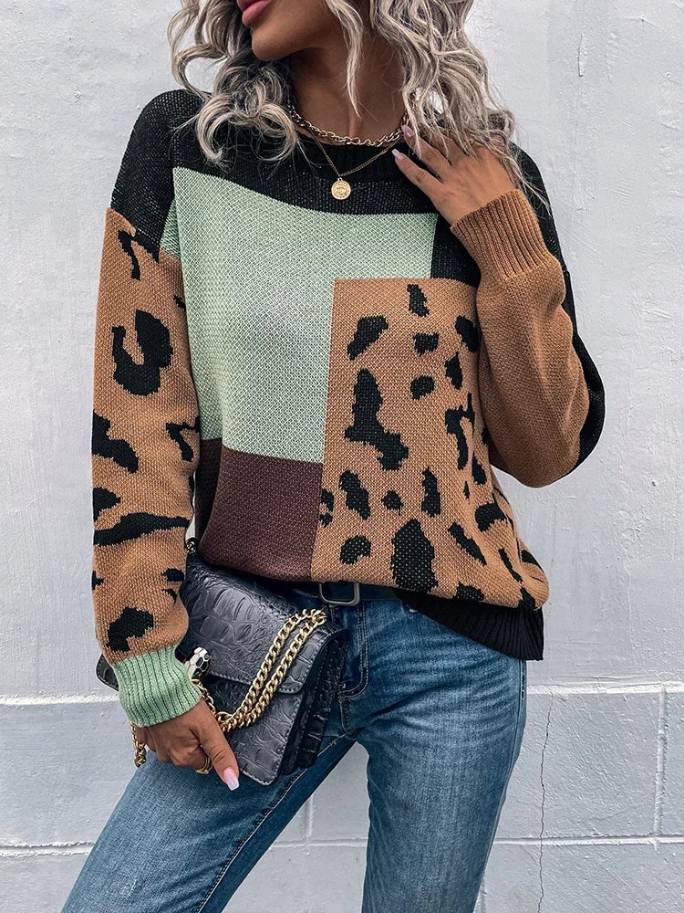 JERSEY MUJER ANIMAL PRINT