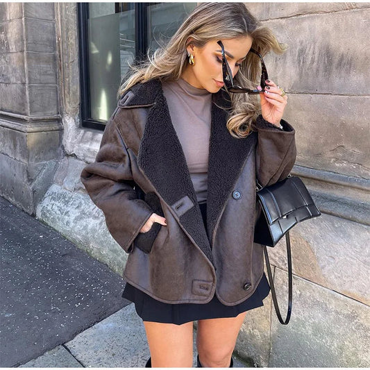 CHAQUETA CUERO MUJER GINA