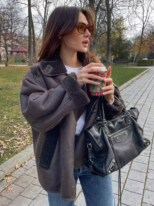 CHAQUETA CUERO MUJER GINA