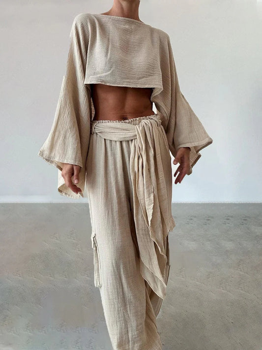 Conjunto arena nubia mujer