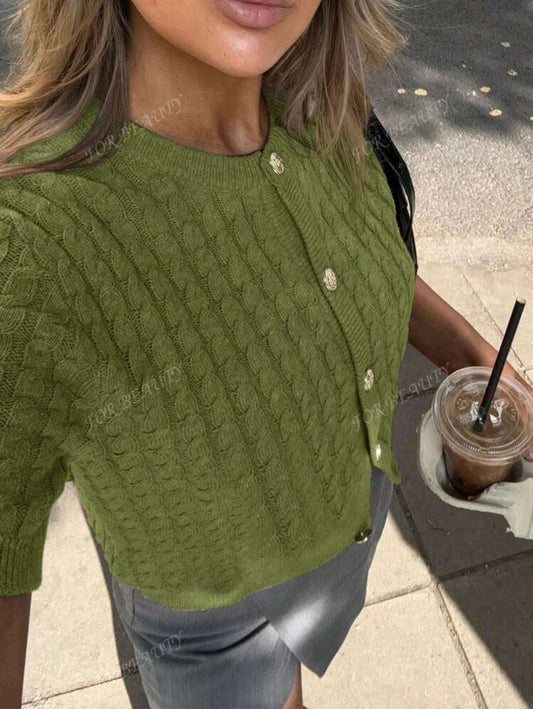 Camisa de Punto Botón